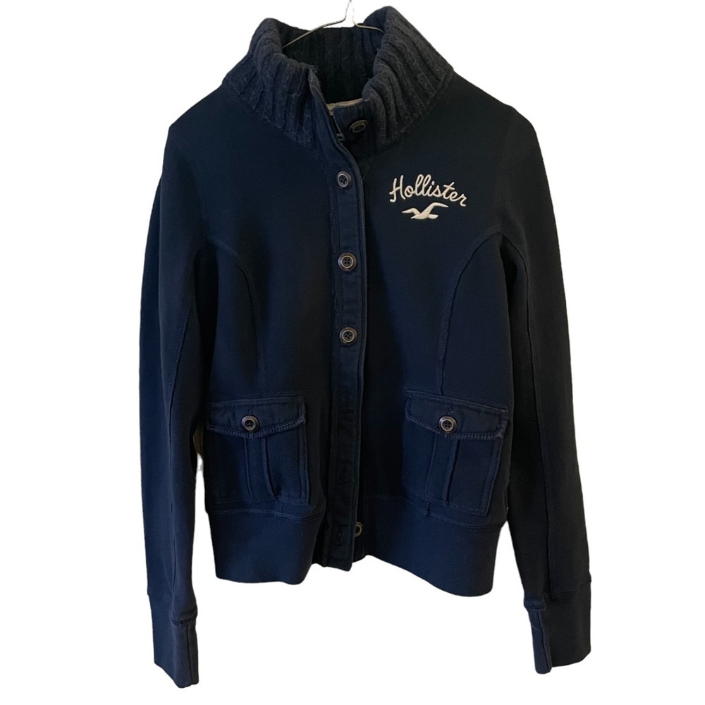 Hollister | Girls Light Button jacket sweatshirt | inner feels like flannel | Lg